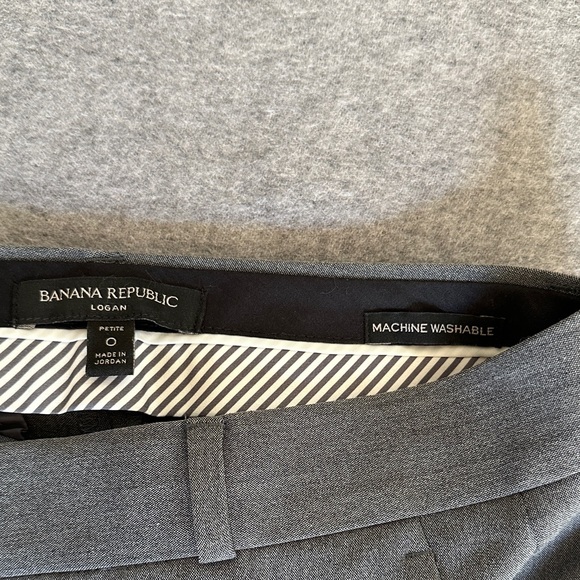 Classic Women's Gray Trousers Logan size Petite 0 - Picture 2 of 3